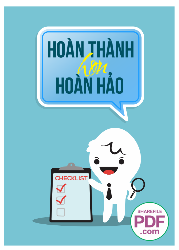 Hoàn thành hơn hoàn hảo