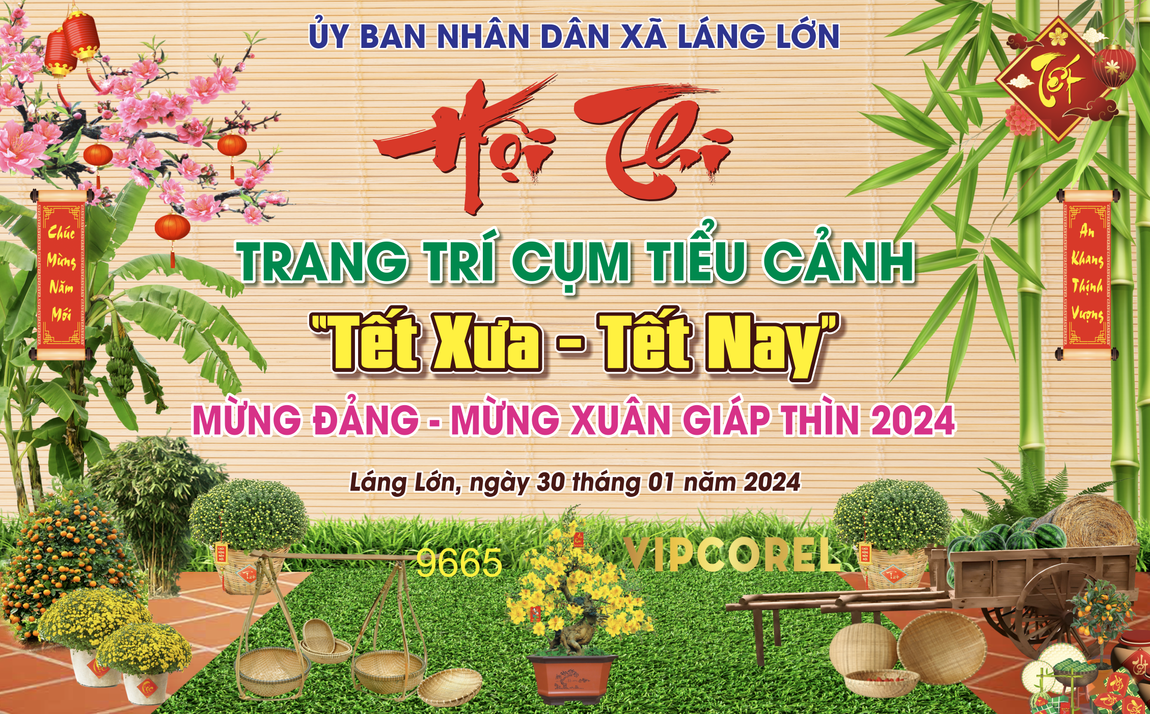 hoi thi  trang tri cum tieu canh tet xua tet nay mung dang mung xuan.png