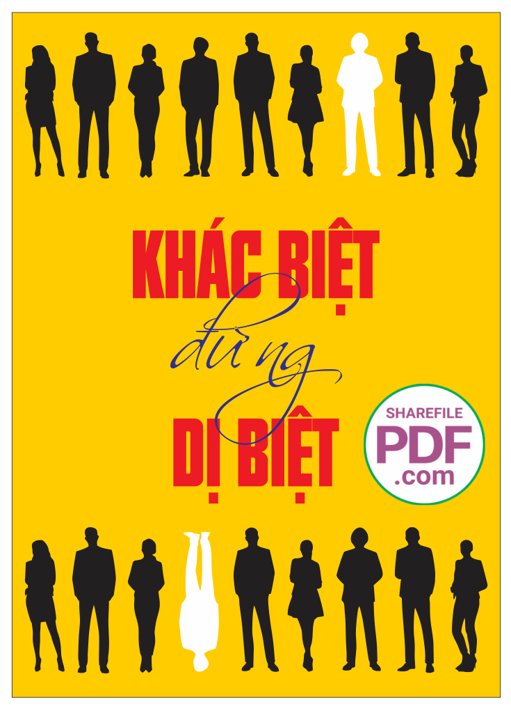 Tranh động lực treo tường Khác biệt đừng dị biệt