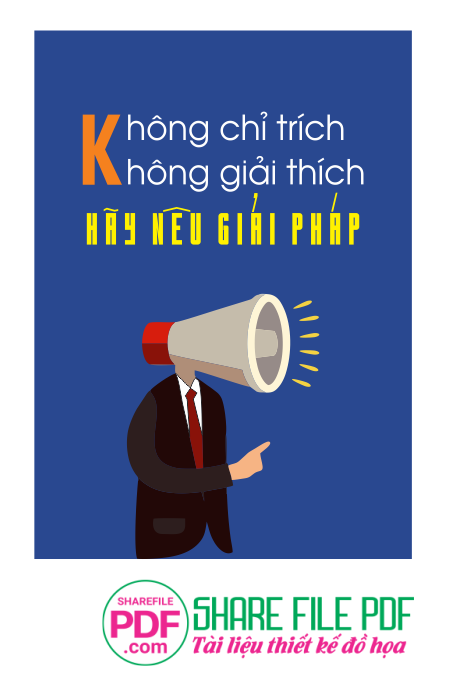 Không chỉ trích không giải thích - hãy nêu giải pháp