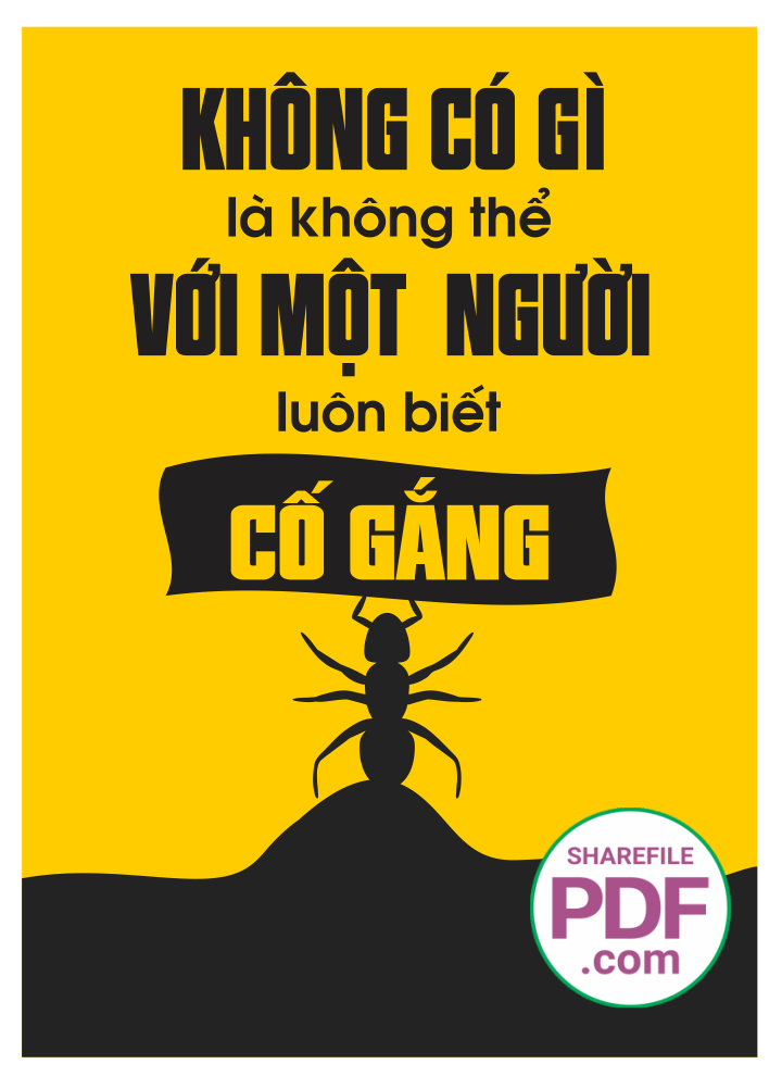 Không có gì là không thể với một người luông biết cố gắng