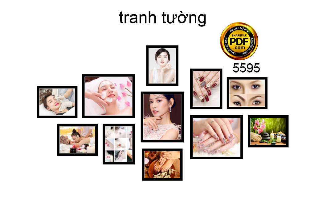 khung tranh treo tuong spa beauty lam dep.png