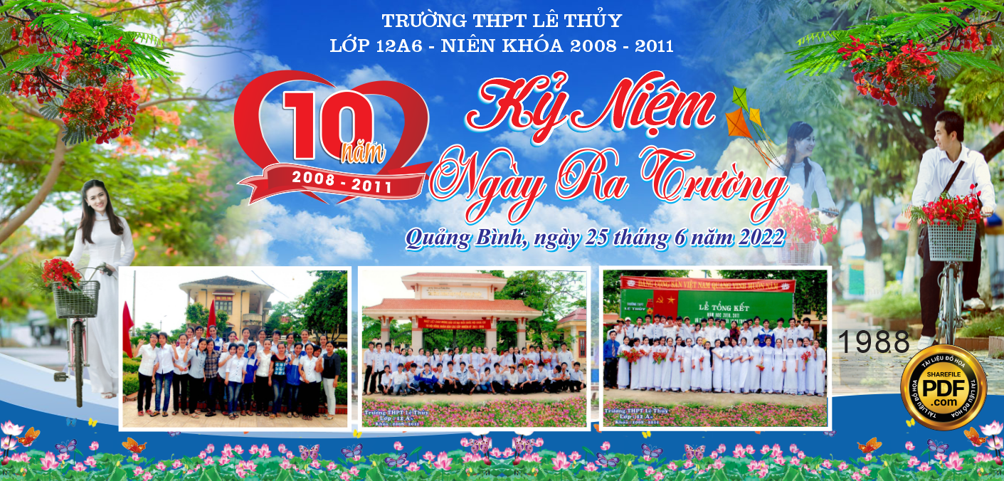 kỷ niệm 10 năm ngày ra trường THPT Lệ Thủy