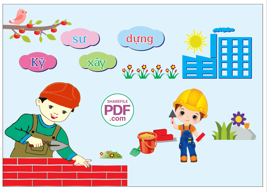 Trang trí phòng học - kỹ sư xây dựng