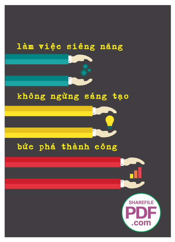 Làm việc siêng năng không ngừng sáng tạo