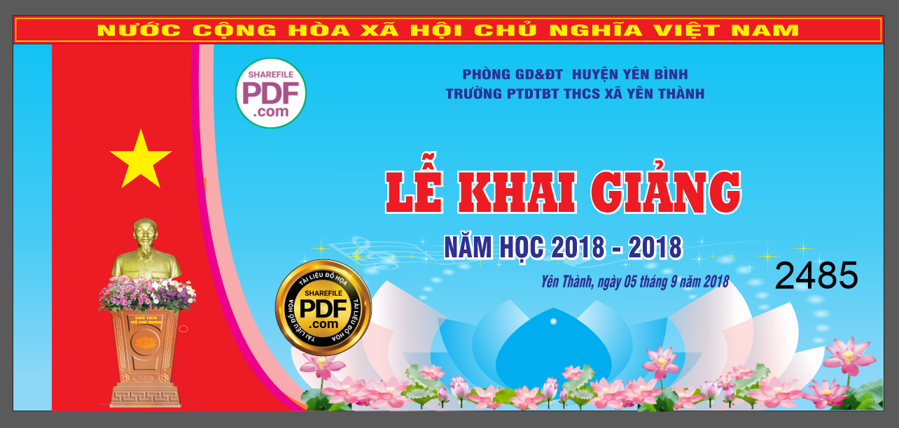  lễ khai giảng trường PTDTBT THCS Xã Yên Thành