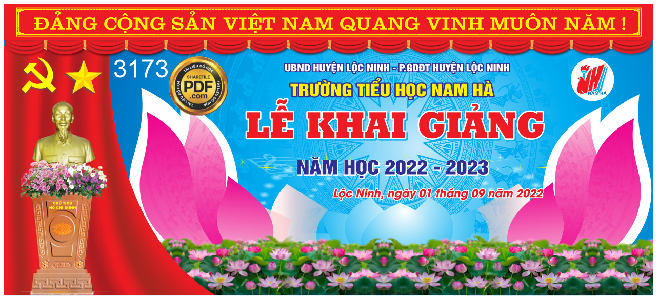 le khai giang truong tieu hoc Nam Ha huyen loc ninh.png