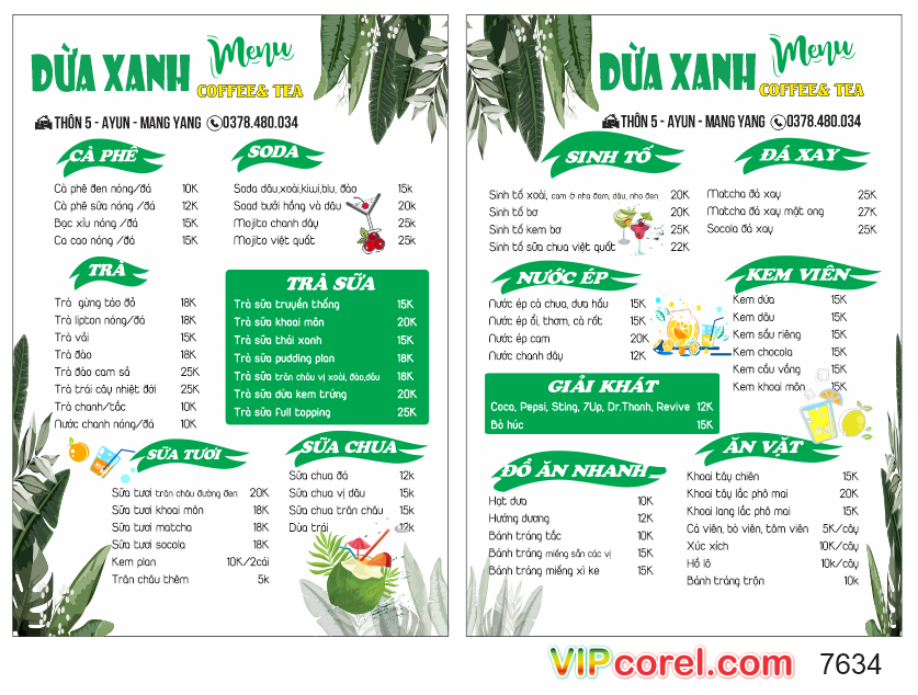 mau menu dua xanh - coffee and tea.png