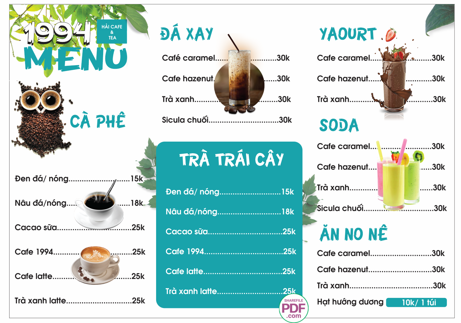 menu 1994 HAI ca phe and tea.png