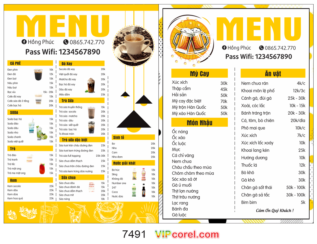 menu bia hoi quan nhau - ca phe hong phuc.png