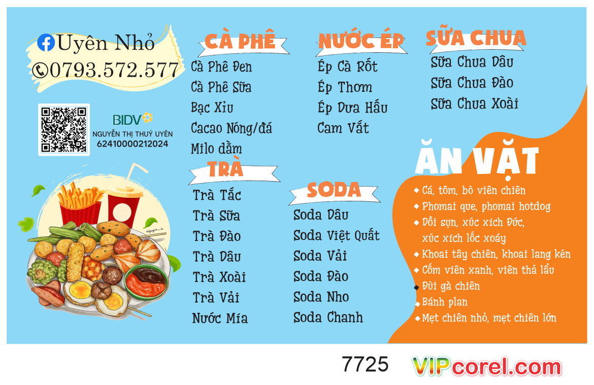 menu ca phe an vat uyen nho.png