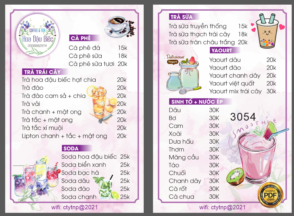 menu coffee & tea hoa dau biec.png