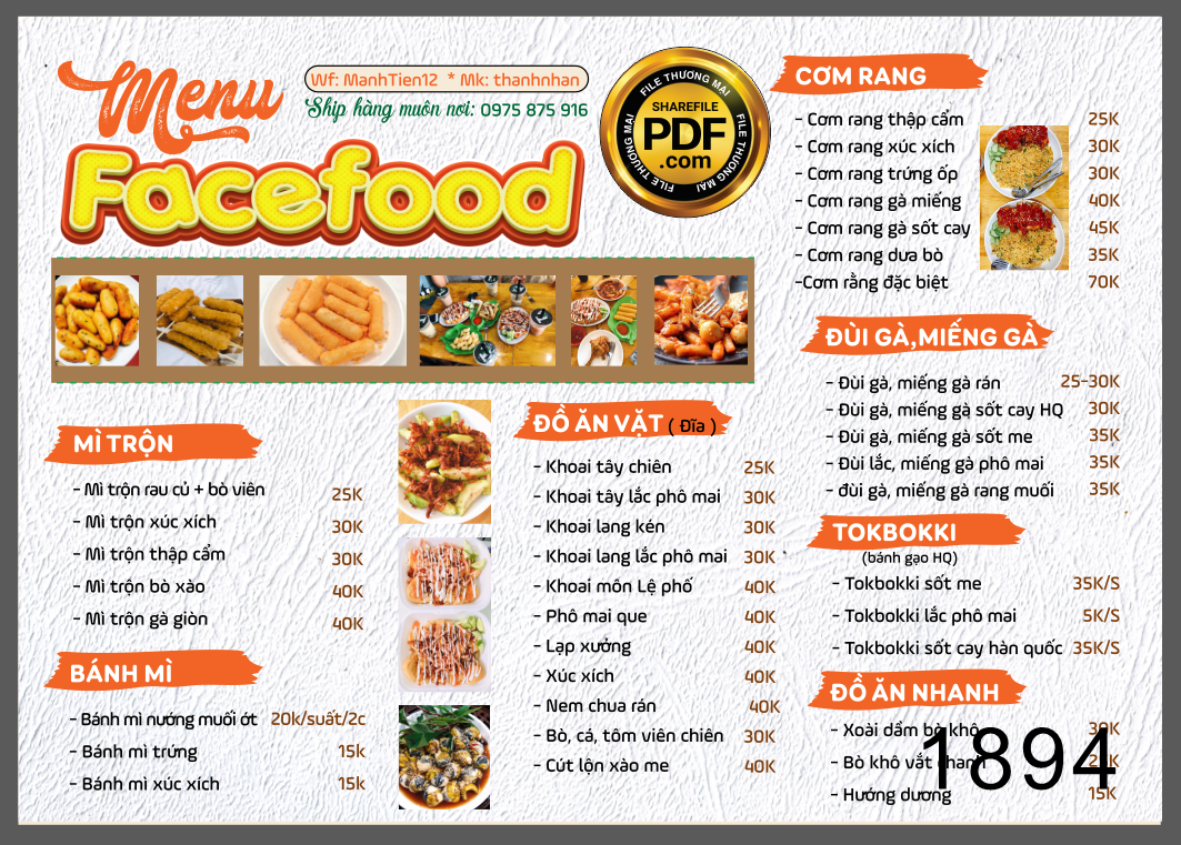menu facefood - com rang - mi tron - do an vat.png