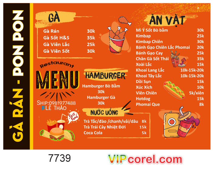 menu restaurant ga ran - pon pon.png