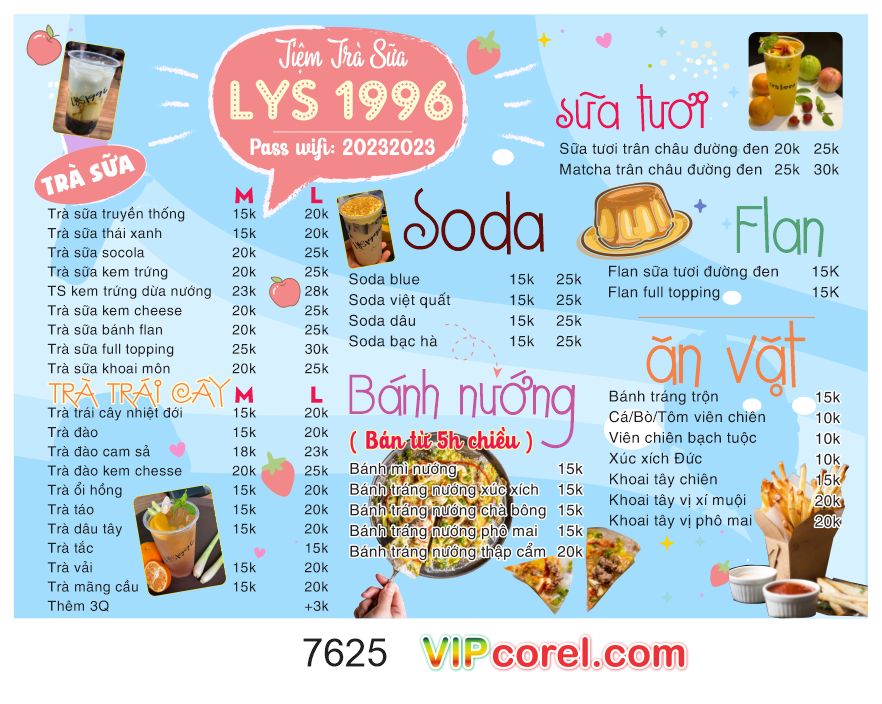 menu tiem tra sua lys 1996.png