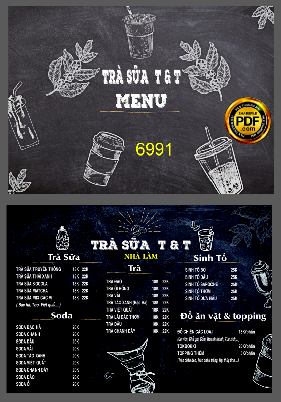 menu tra sua T & T nha lam.png