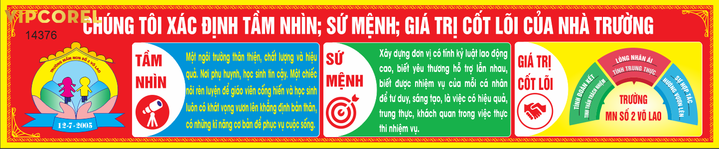 Tầm nhìn - sứ mệnh - giá trị cốt lõi