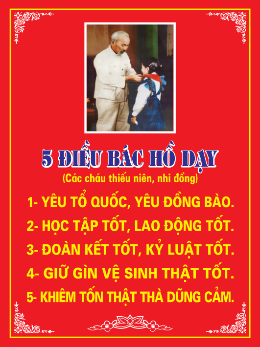 5 điều Bác hồ dạy