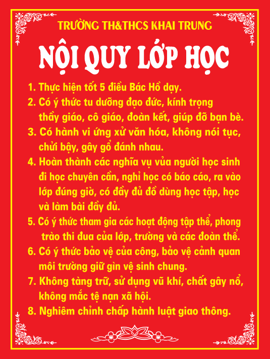 Nội quy lớp học