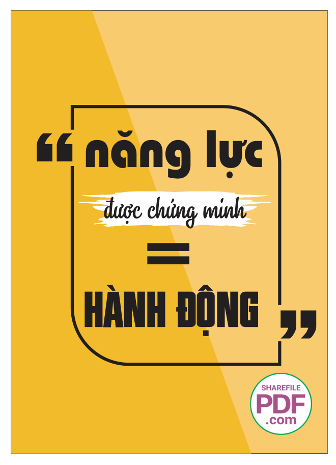 Năng lực được chứng minh bằng hành động