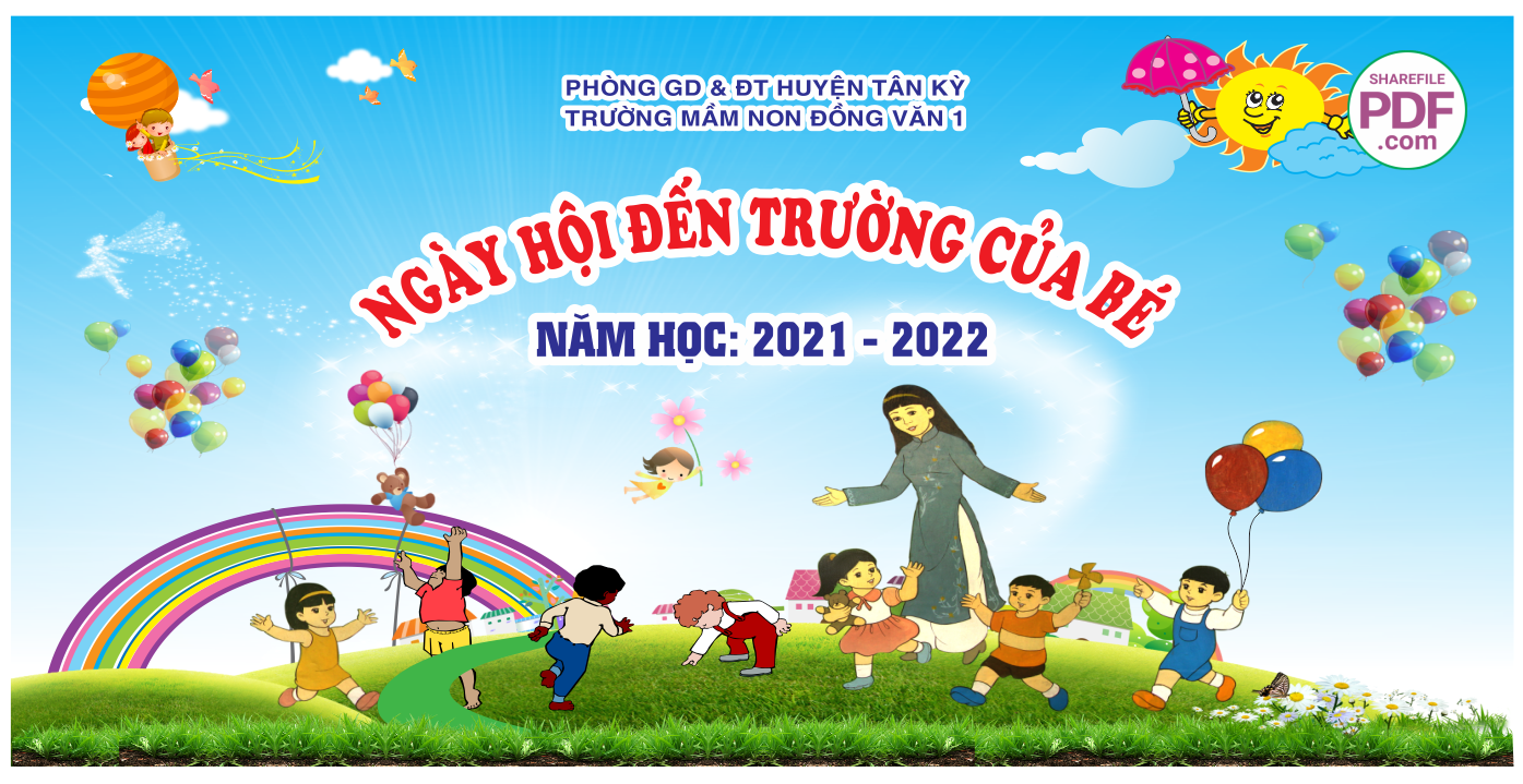 Ngày hội đến trường của bé trường mầm non Đồng Văn 1