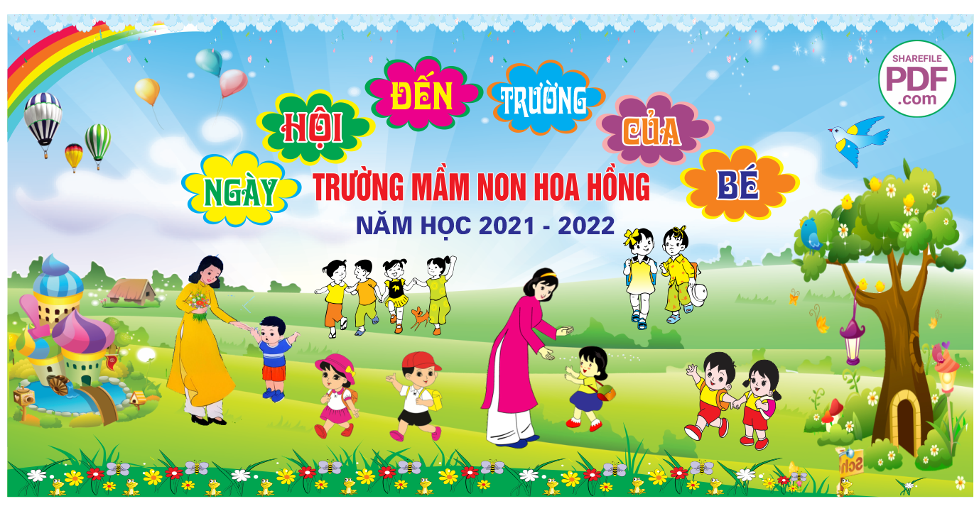 Ngày hội đến trường của bé - trường mầm non Hoa Hồng 