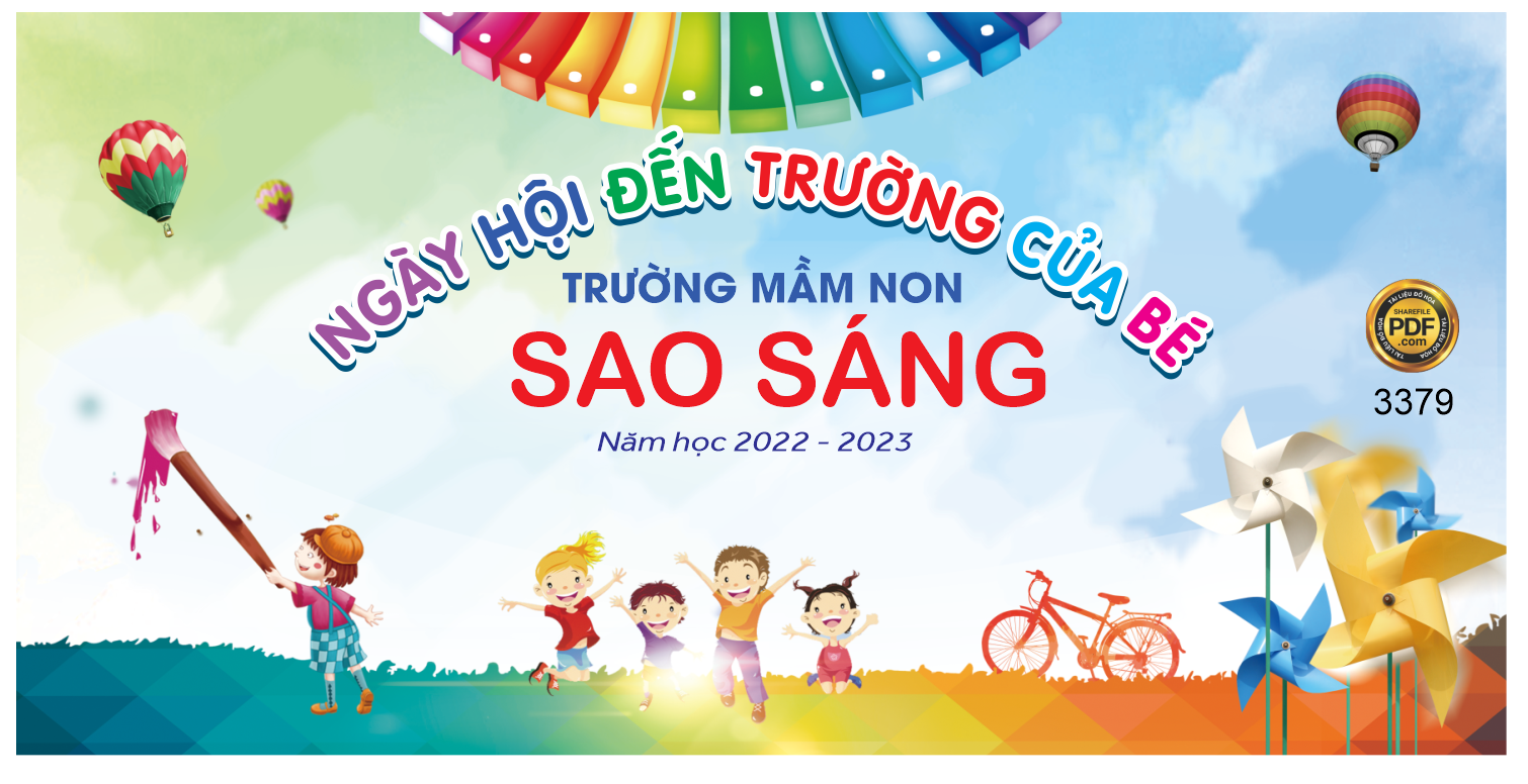 ngày hội đến trường của bé mầm non Sao Sáng