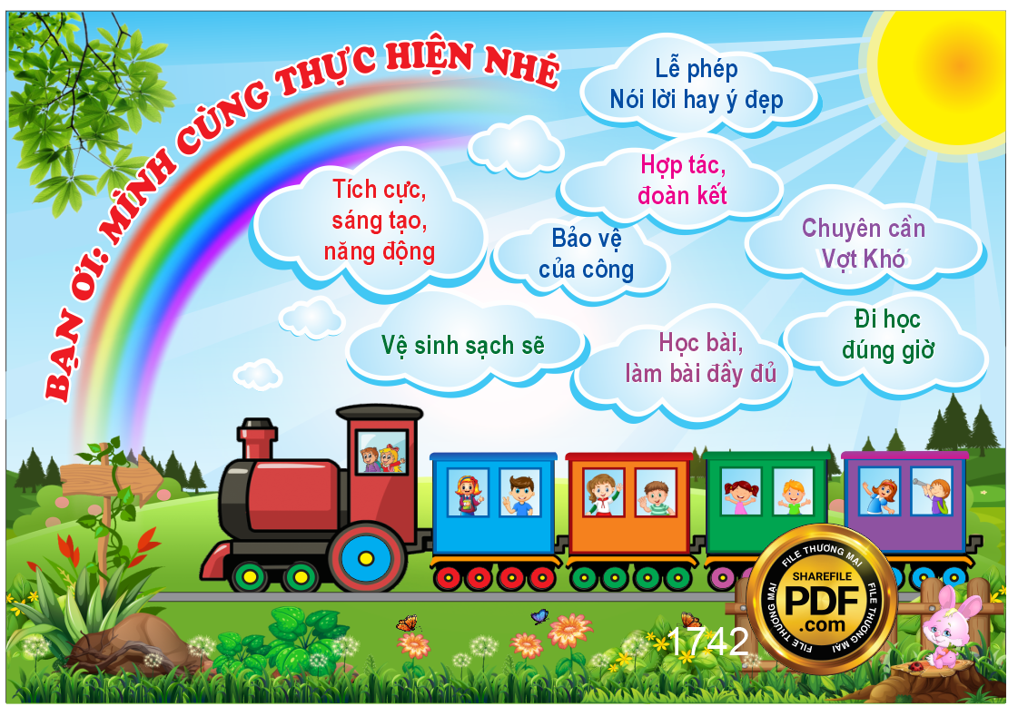 Đoàn tàu Nội quy trường mầm non 