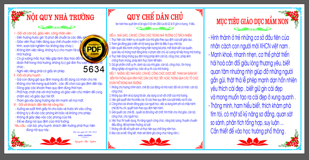 noi quy nha truong quy che dan chu - muc tieu giao duc mam non.png