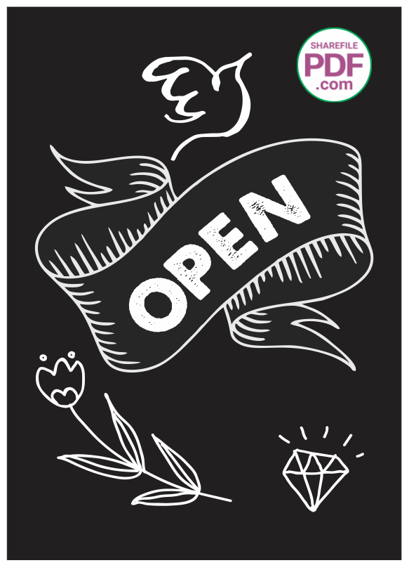 Tranh động lực treo tường Open