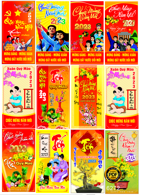 pano mung dang mung xuan 2023 treo cot den trang tri.png