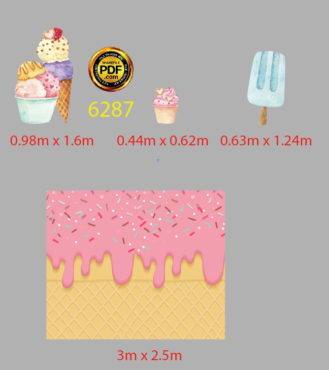 party sinh nhat chu de kem - candy - ice cream 2.png