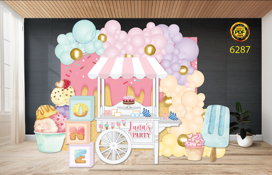 party sinh nhat chu de kem - candy - ice cream.png