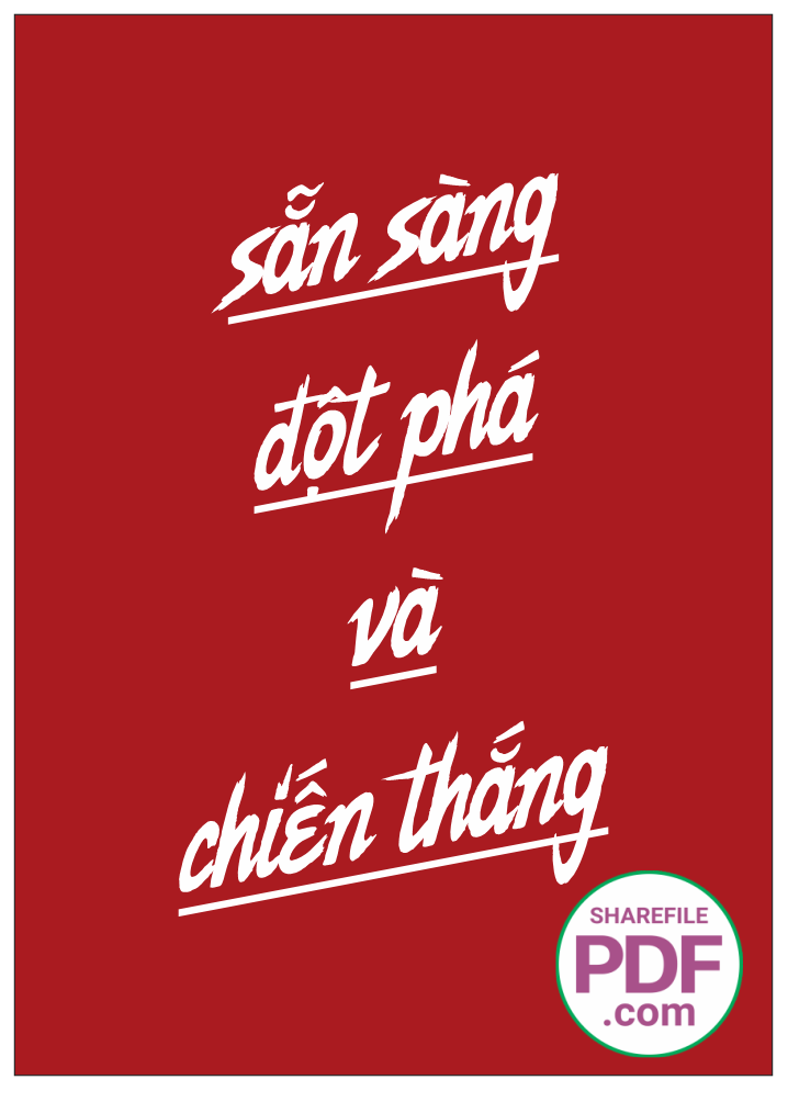 Sẵn sàng đột phá và chiến thắng
