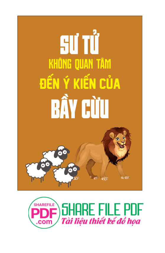 Sư tử không quan tâm đến ý kiến của bầy cừu