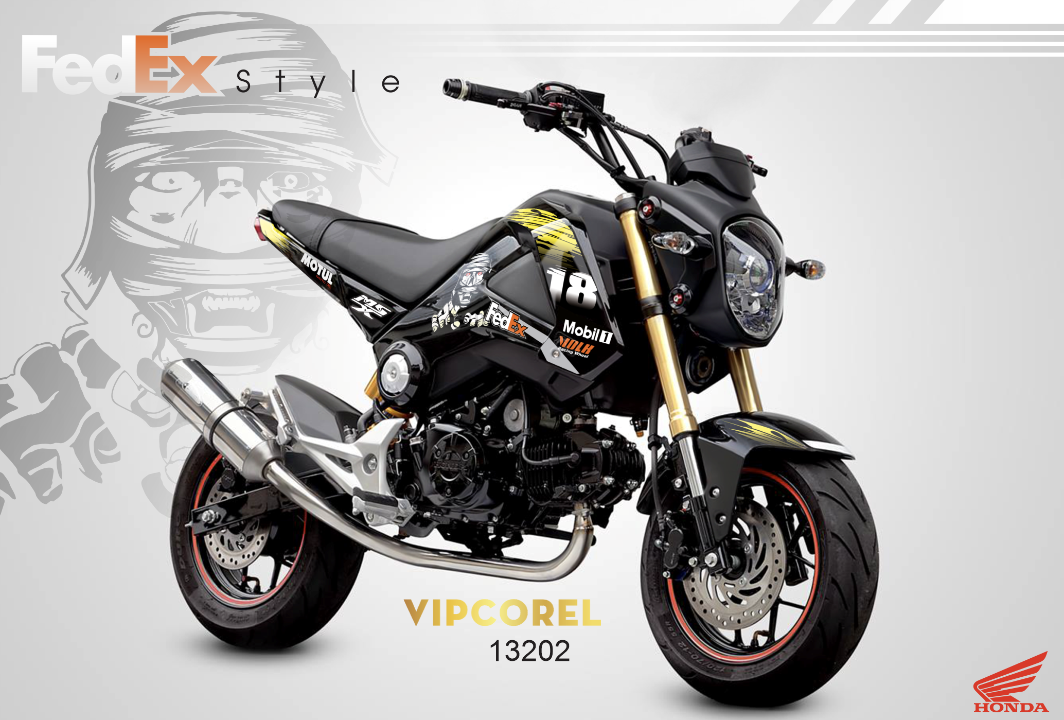 tem decal xe msx 125 #2 fedex style.png