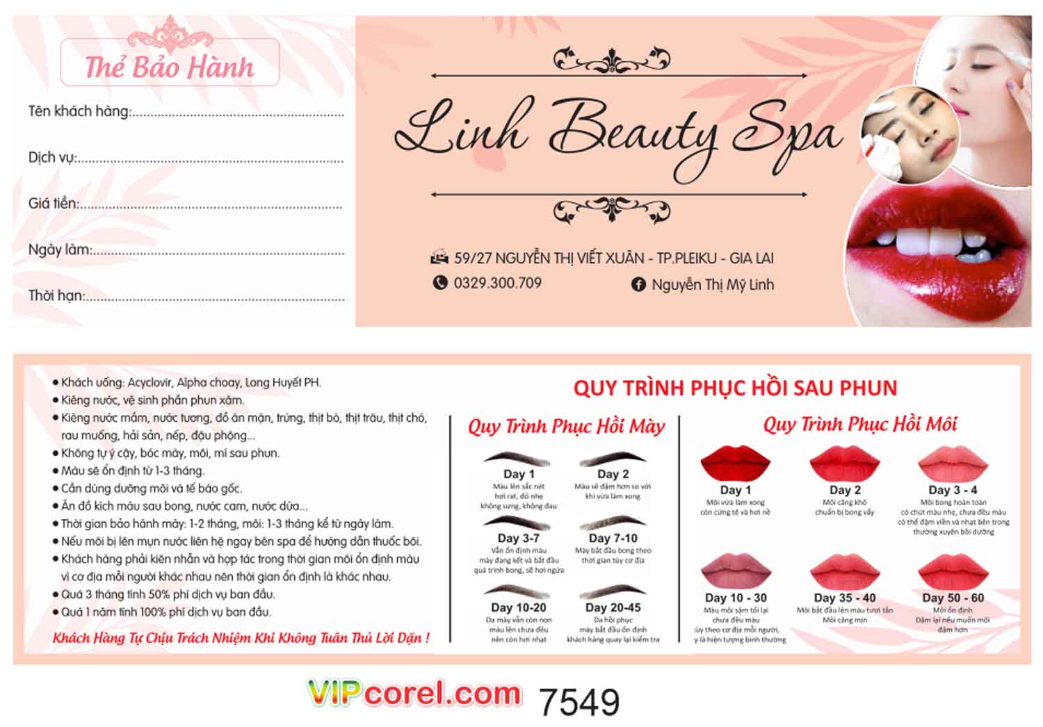 the bao hanh linh beauty spa - quy trinh phuc hoi sau phun.jpg