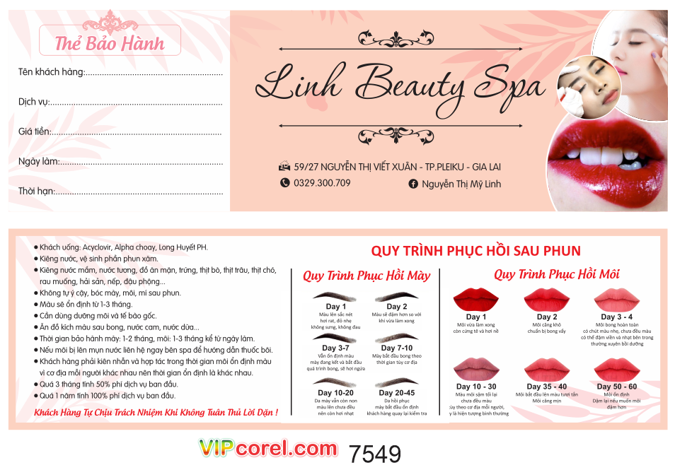 the bao hanh linh beauty spa - quy trinh phuc hoi sau phun.png