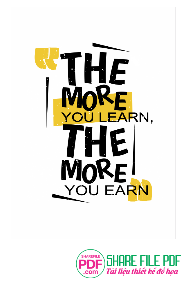 The more you learn the more you earn