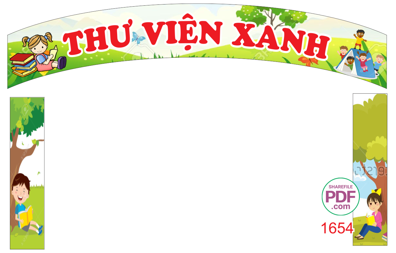 Cổng trường Thư viện xanh