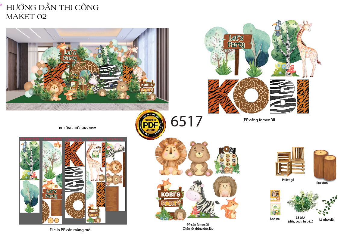 tiec sinh nhat chu de safari - rung xanh let's party 2.png