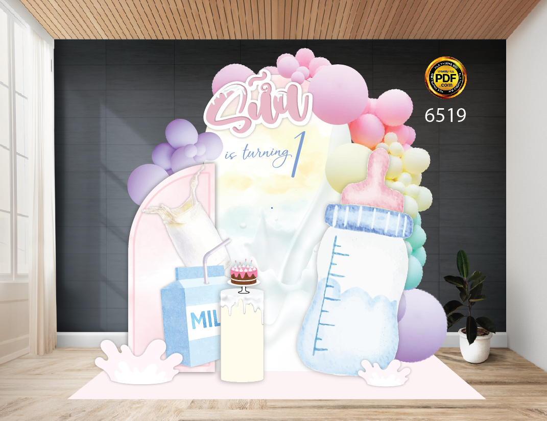 tiec sinh nhat chu de sua - is turning 1.png