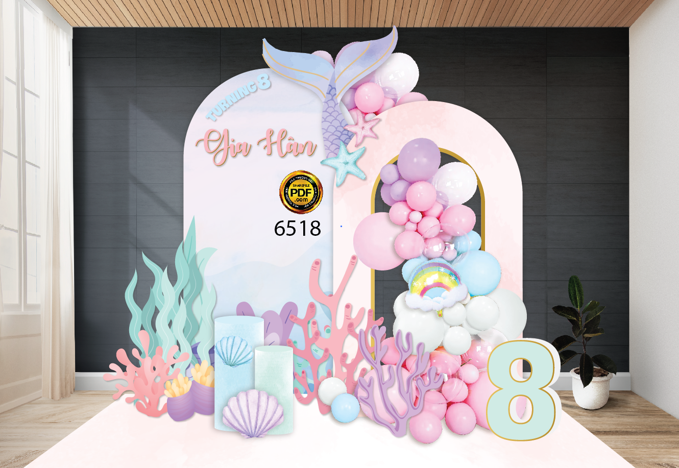 tiec sinh nhat gia han turning 8 chu de san ho duoi thuy cung.png
