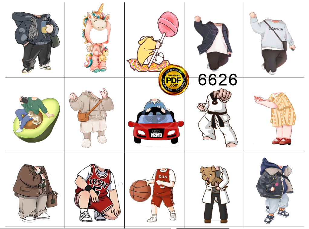 tong hop chibi ghep hinh trang tri sinh nhat #11.png
