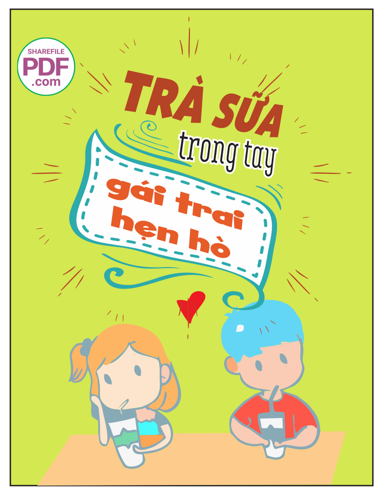 Trà sữa trong tay gái trai hẹn hò