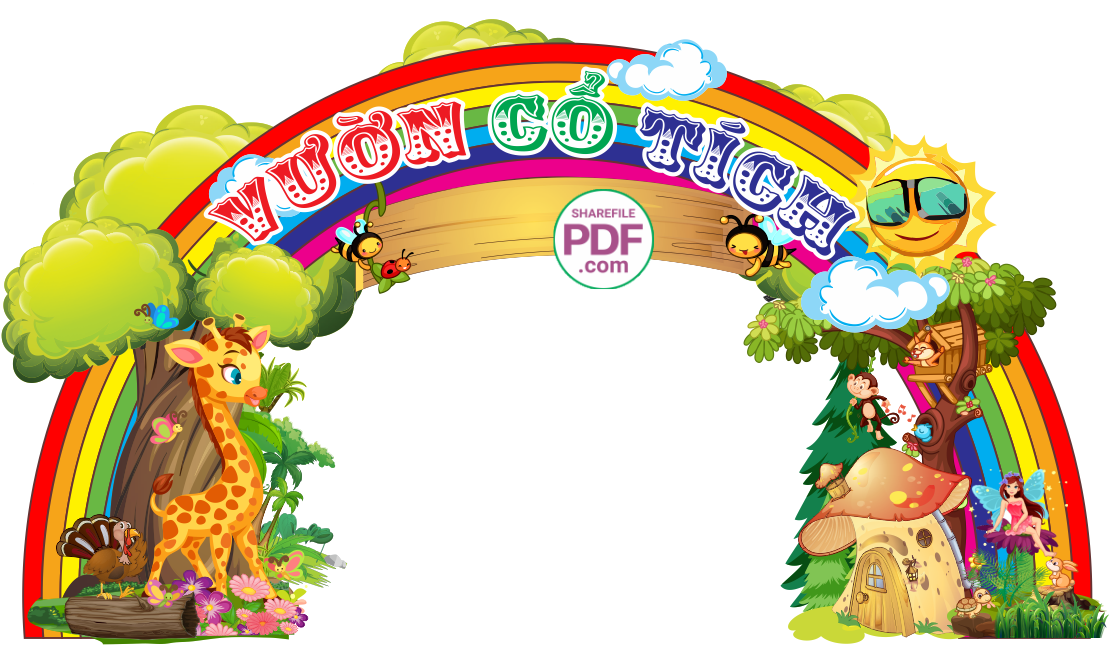 Trang trí trường mầm non - Cổng Vườn cổ tích