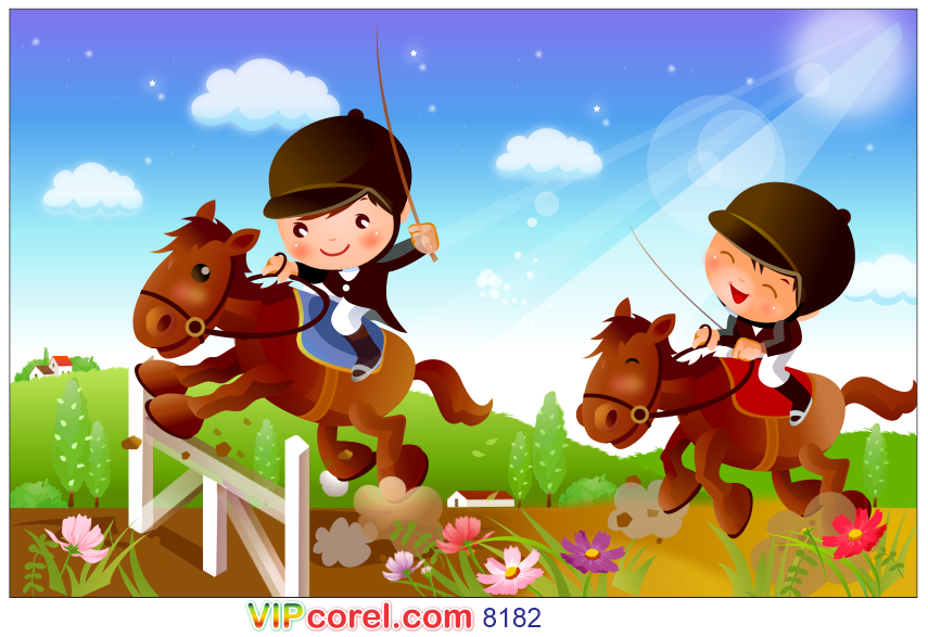 tranh be phi ngua.png