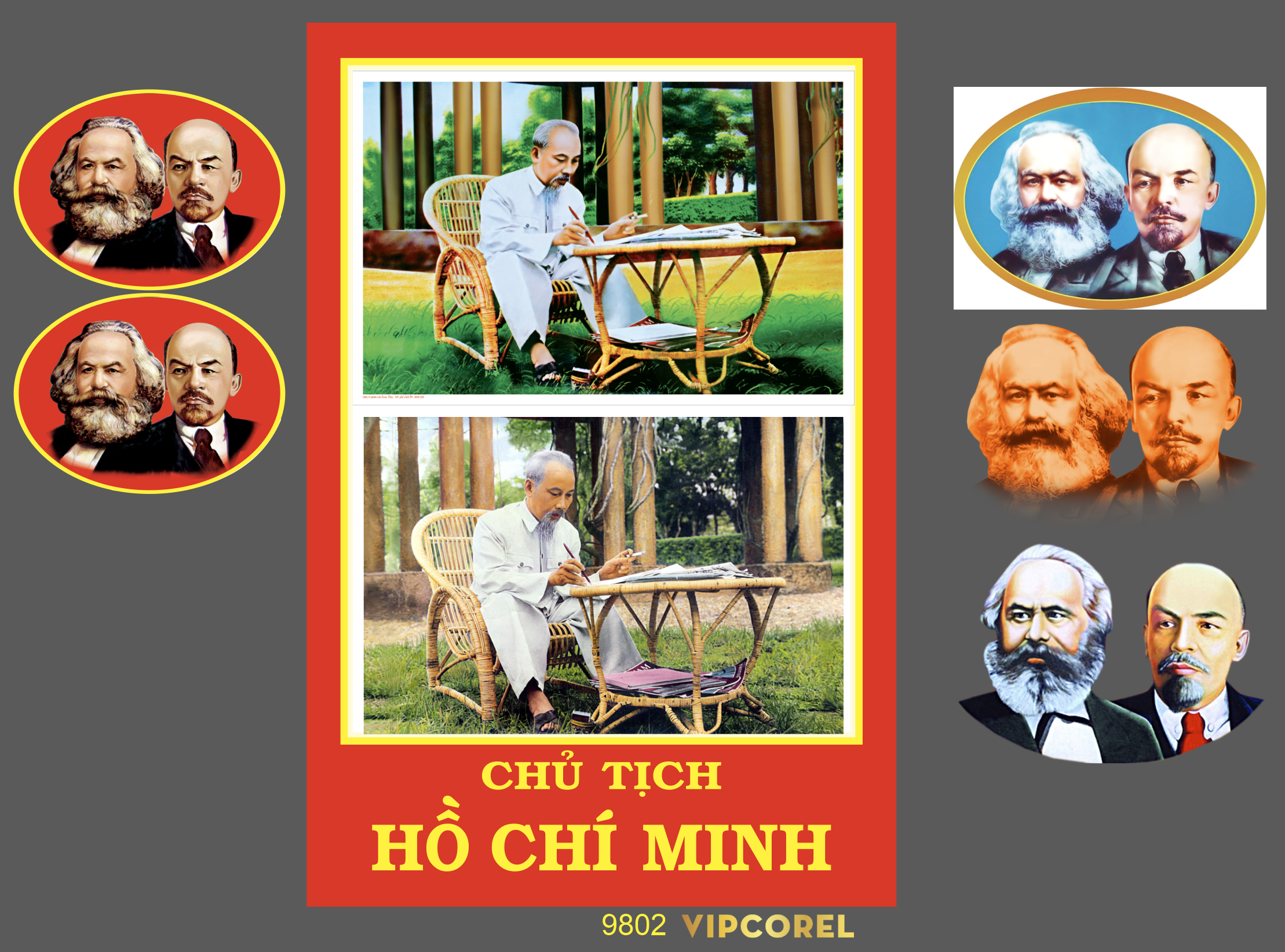 tranh chu tich ho chi minh - cac mac - le nin.png