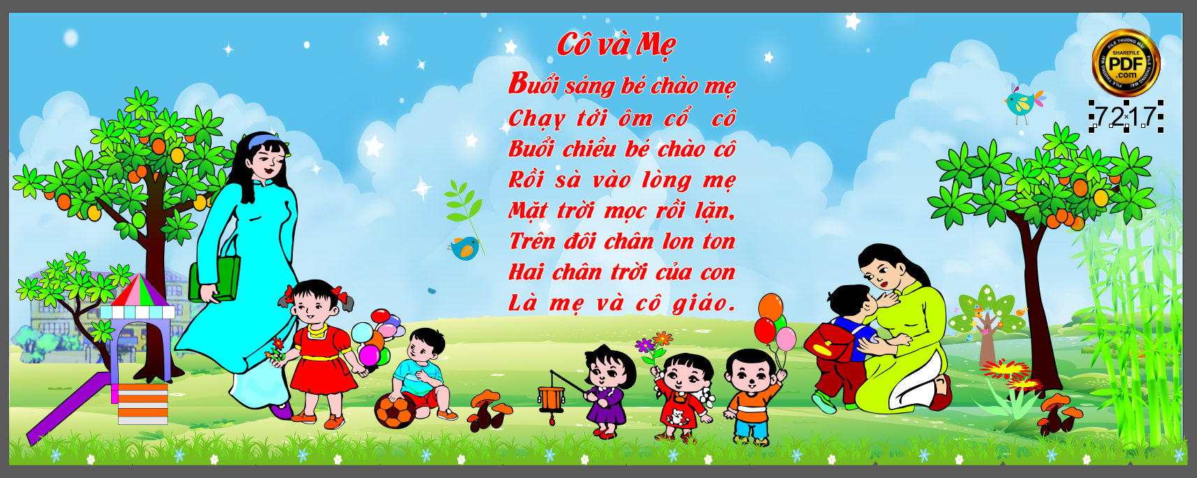 tranh co va me trang tri truong hoc moi.png