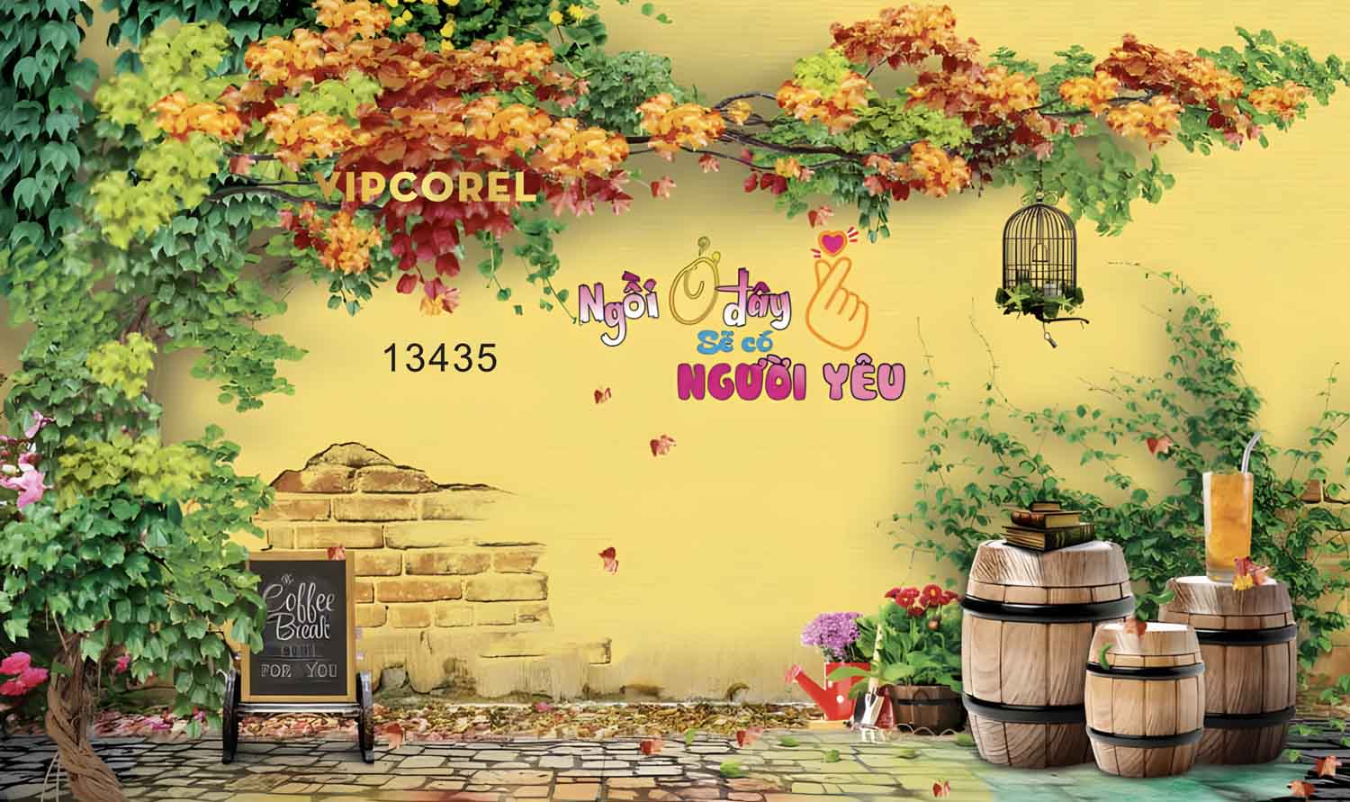 tranh quan ca phe ngoi o day se co nguoi yeu.jpg